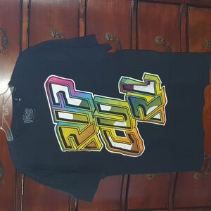 RIP Curl Multicolor Logo Surf Tee sz L